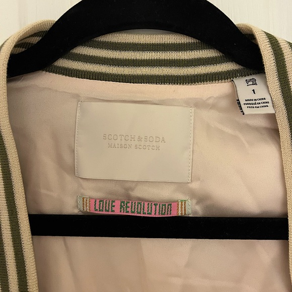 Scotch & Soda Multicolor Tropical Palm Bomber Jacket - Picture 5 of 5